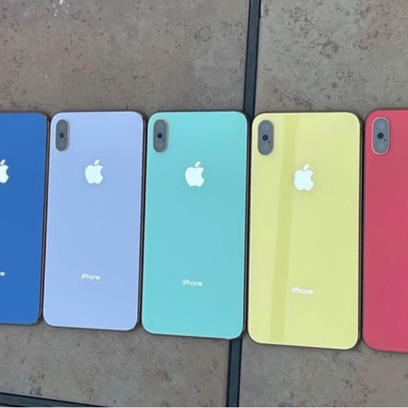 Apple iPhone XS Naked Max Rose Gold Back Housing Frame Custom Glass Colorful - Picture 2 of 3